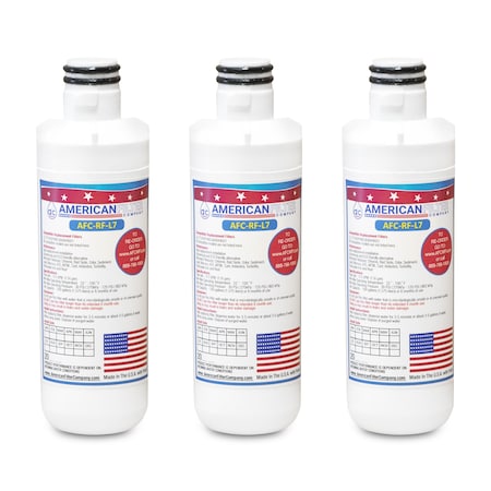 AFC Brand AFC-RF-L7, Compatible To LG Lt1000p Refrigerator Water Filters (3PK) Made By AFC